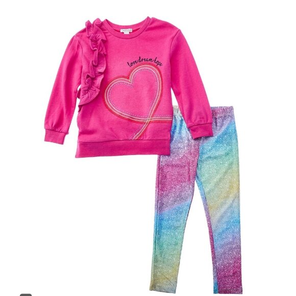 Flapdoodles Sparkle Pullover Set